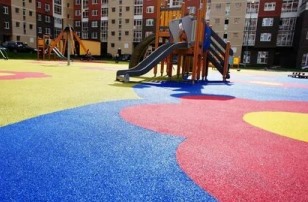 реклама укладки резиновых покрытий